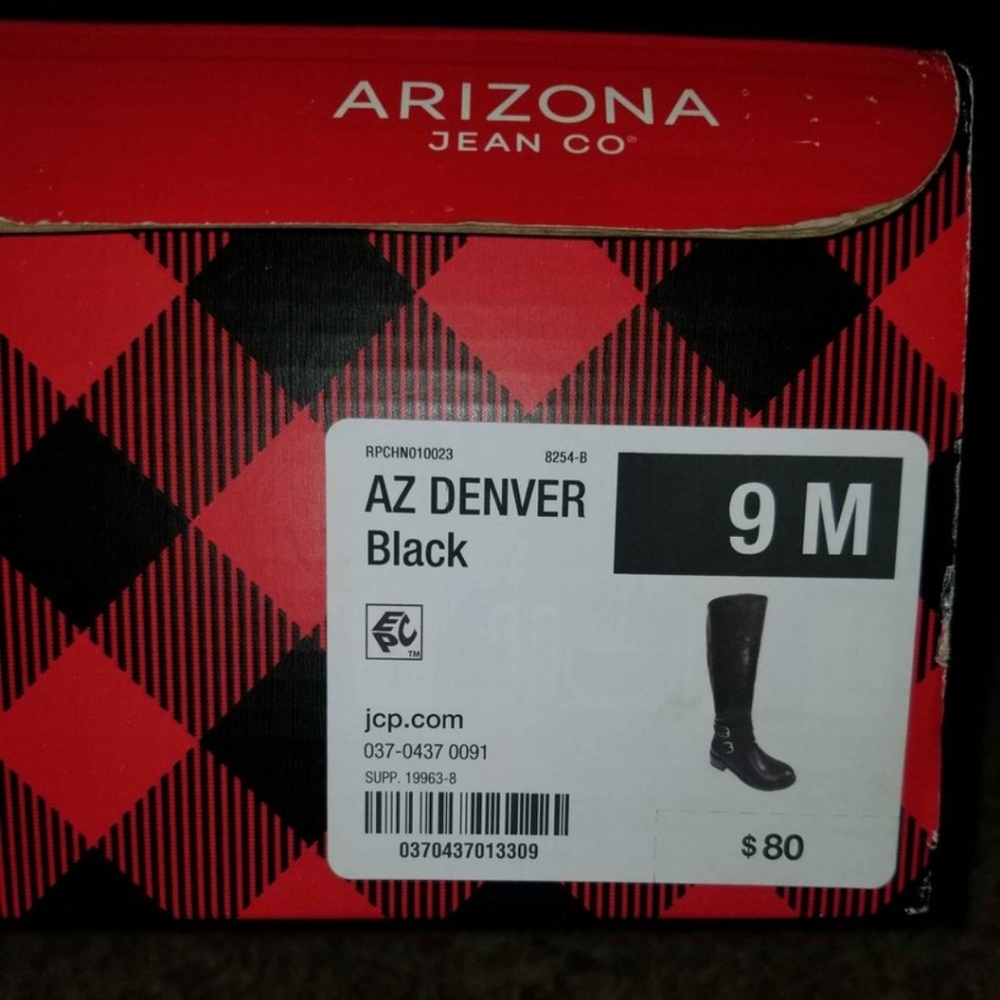 *NEW* Arizona Denver Black Size 9 Boots